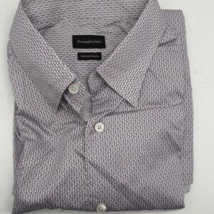 Ermenegildo Zegna Geometric Print Shirt in Red and Blue